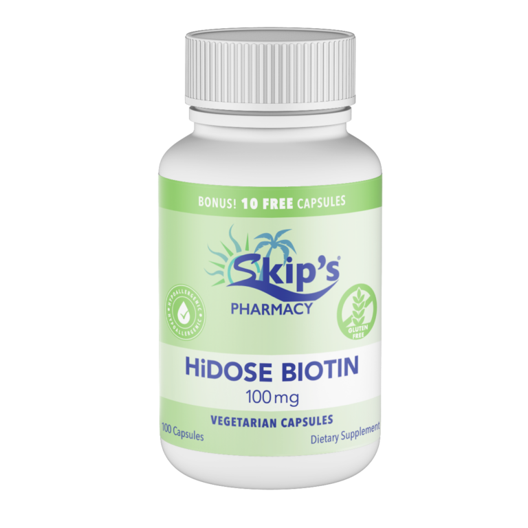 HiDose Biotin Capsules 100 Skip's Pharmacy